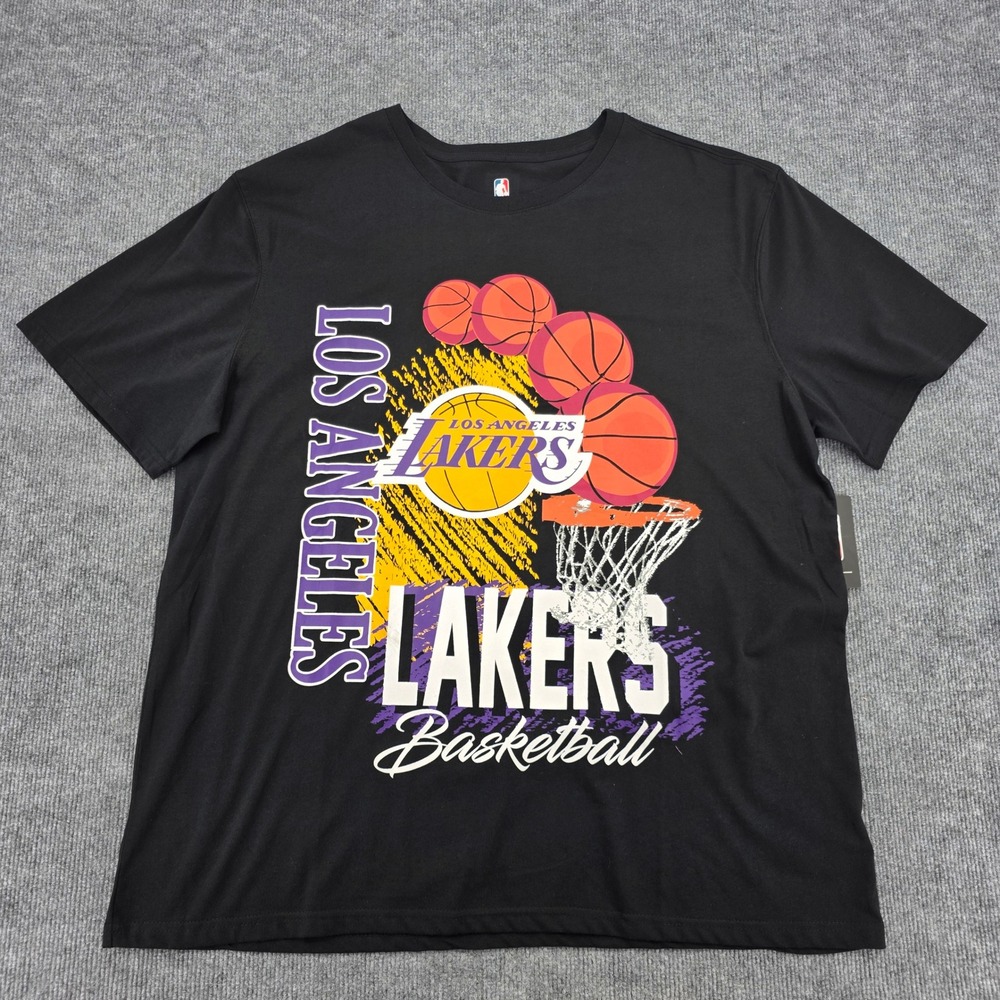 NBA Los Angeles Lakers Nothing But Net Graphic Tee Black 2X VTXA360S